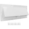 KIMISS RV Range Hood Vent Cover for Camper Trailer, White Sidewall Exhaust Vent with Lockable Clips