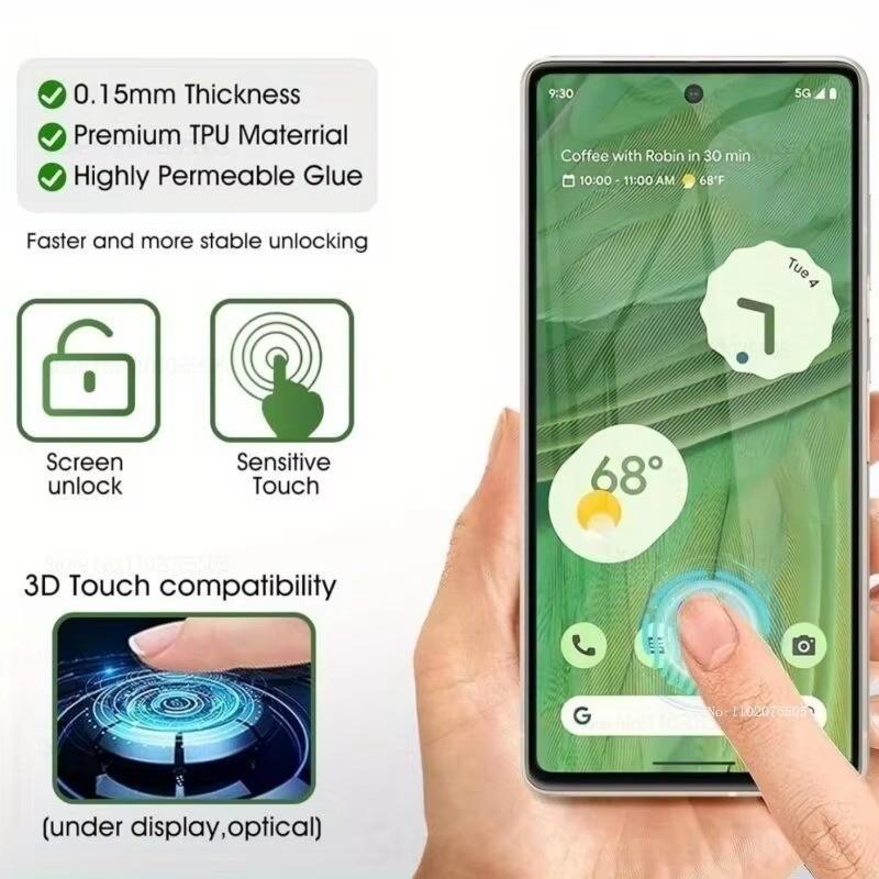 Hydrogel film, suitable for Google Pixel 11 Pro 9Pro 10Pro XL HD transparent screen protective film, suitable for Pixel 8 7 6a 6 Pro HD soft film