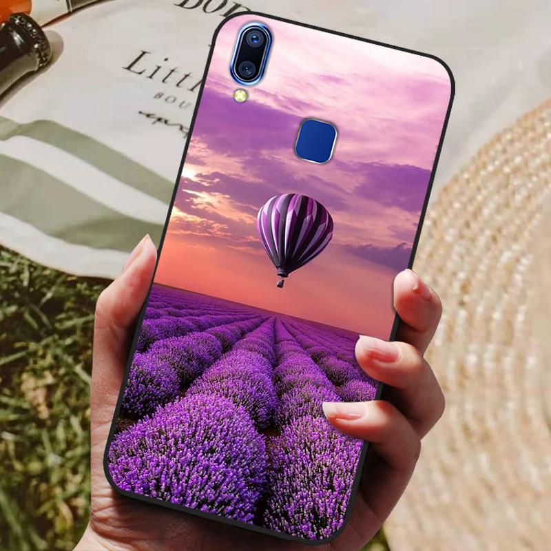 For Coque Vivo Y93 Lite Case Silicone Cartoon Painted Soft TPU Back Cover For Vivo Y91 Y95 Y93 Lite Case Y 91 Phone Cases Capas