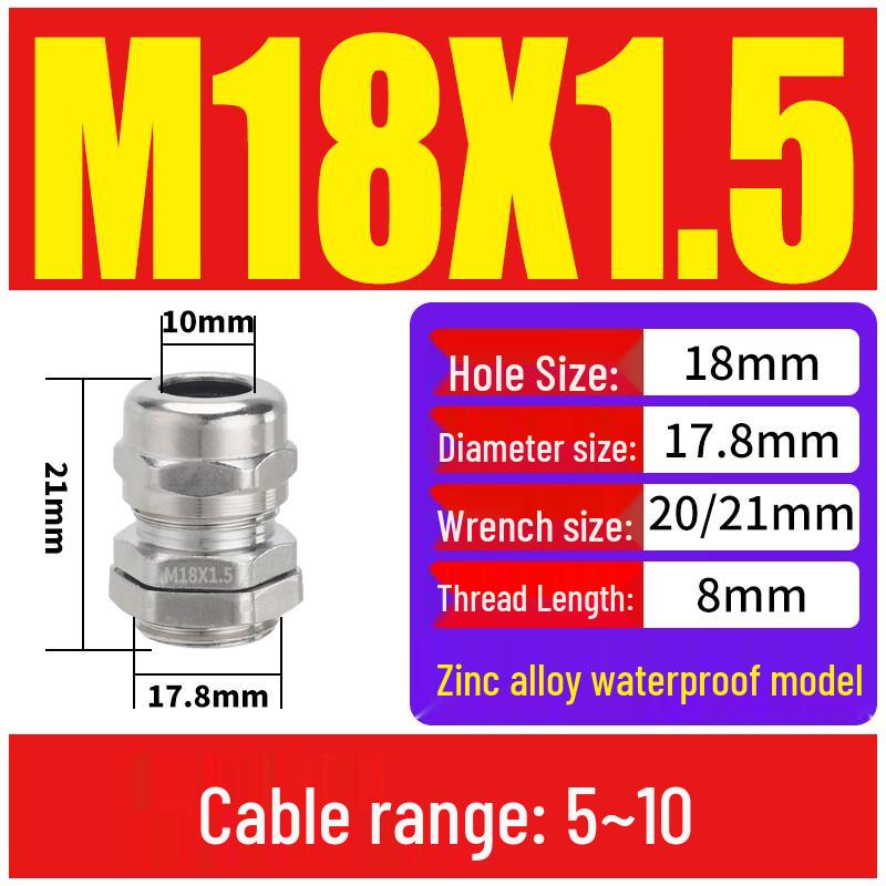 

Allied Waterproof Metal Cable Gland M18x1.5