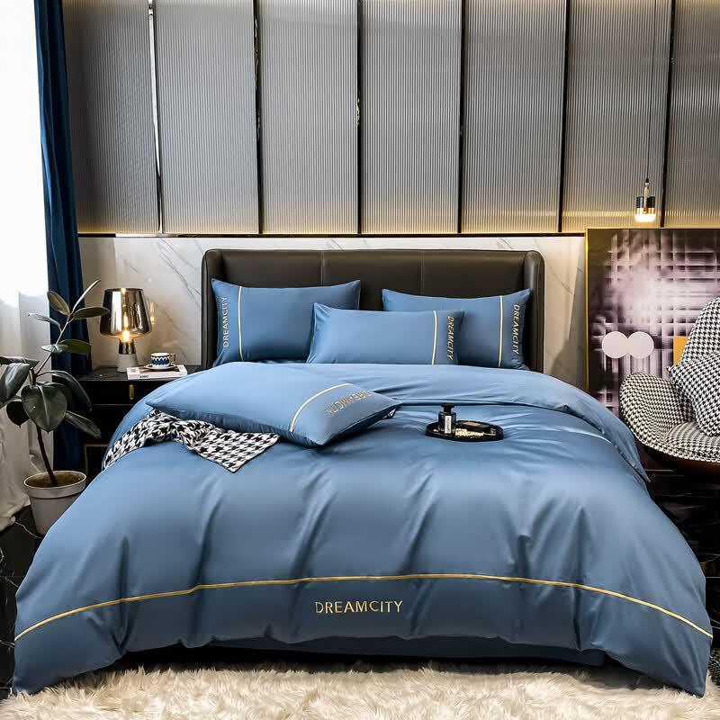 Woodpecker 60S Long-Staple Cotton 4-Piece Bedding Set