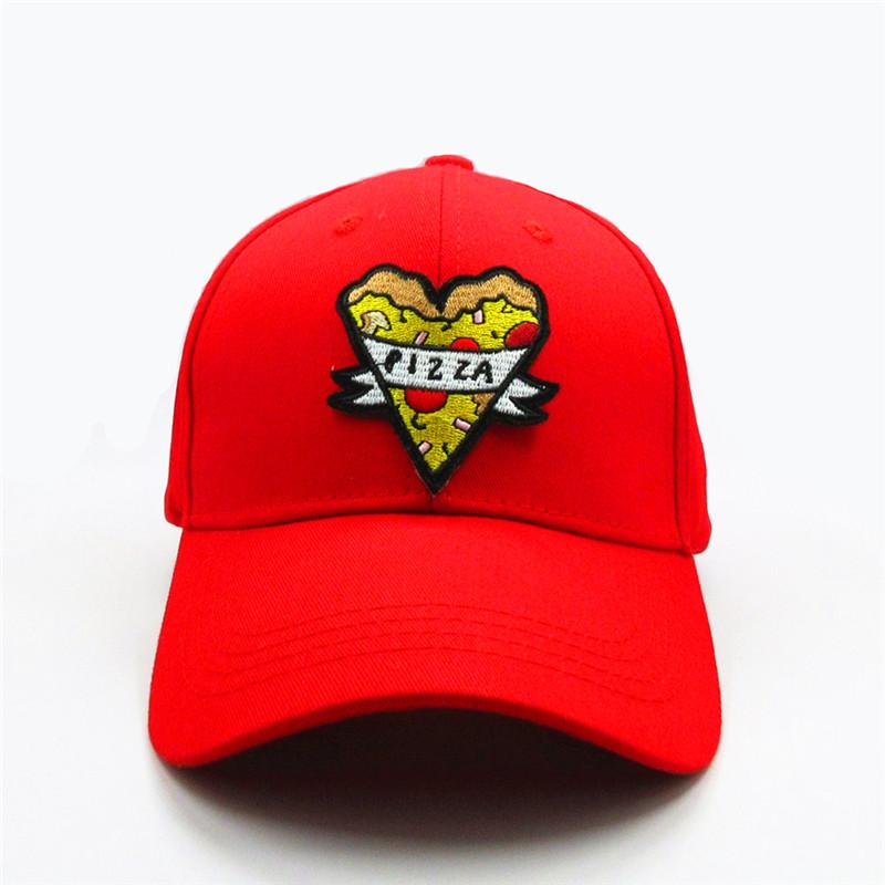 LDSLYJR Geometric Pizza Embroidery Cotton Baseball Cap Hip-hop Cap Adjustable Snapback Hats for Men and Women 358