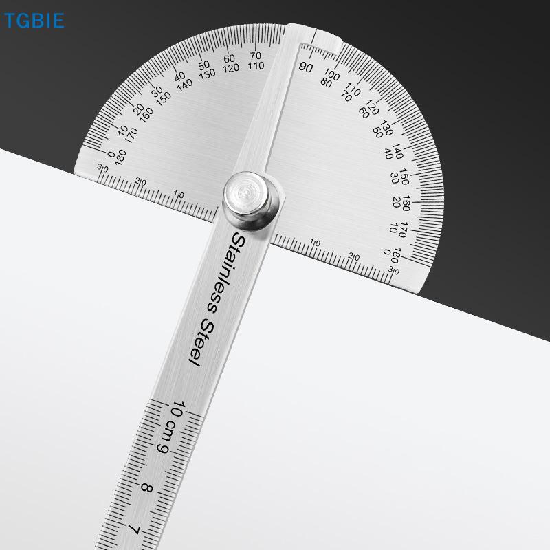 [TL]180 Degree Protractor Metal Ruler Angle Meter Stainless Steel Angle Ruler Angle Gauge Angle Finder Goniometer Angle Conveyor