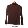 Korean Half-High Collar Slim Fit Modal T-Shirt - Long-Sleeve Solid Color Top