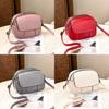 2023 New Pure Color Small Bag Soft Leather Women's Bag Fashion Casual Crossbody Bag