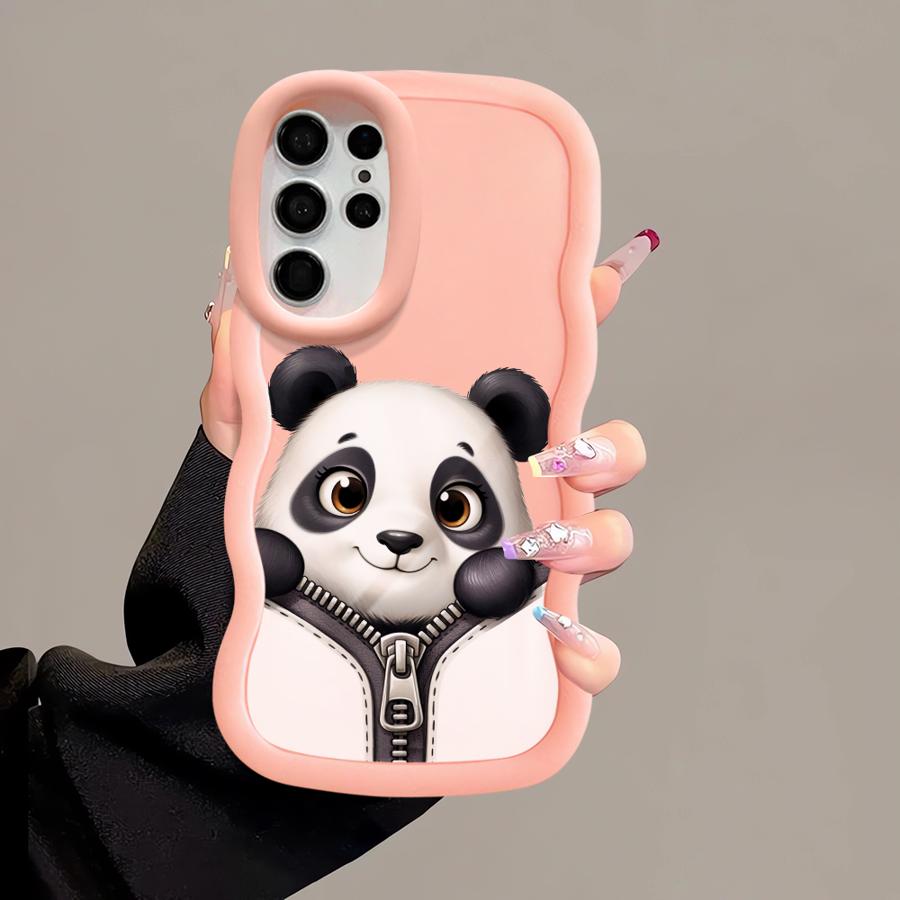 Animal Panda Soft Phone Cover Case for Samsung Galaxy A26 S21 S25 S24 S22 Ultra S20 FE A25 S23 Plus A54 A35 A34 A36 A55 A24