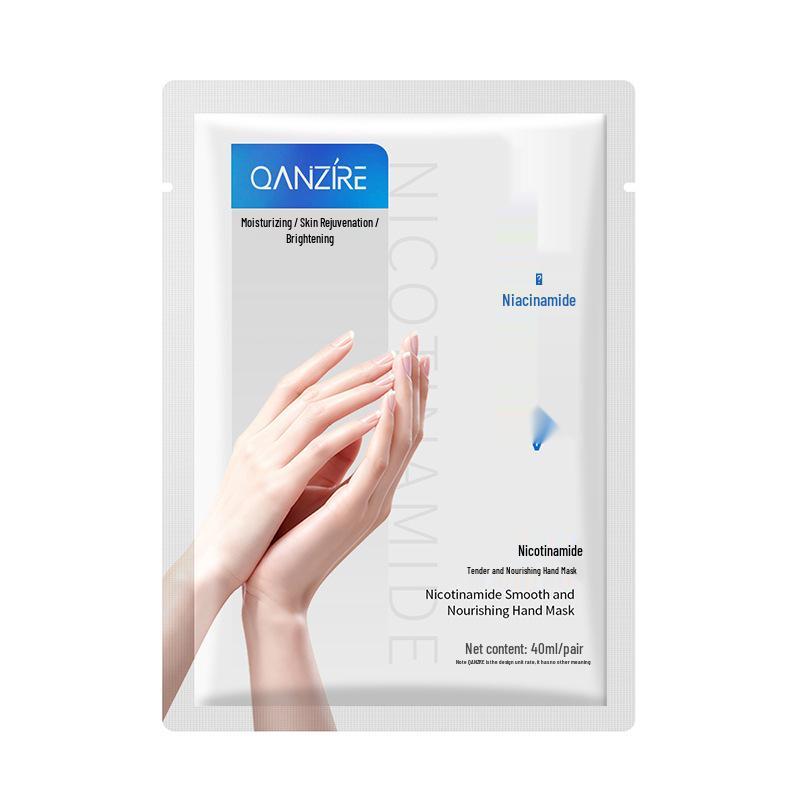 Qianzi Niacinamide Hydrating Hand Mask for Autumn & Winter - Smooth, Moisturize, and Nourish Dry, Cracked Hands.