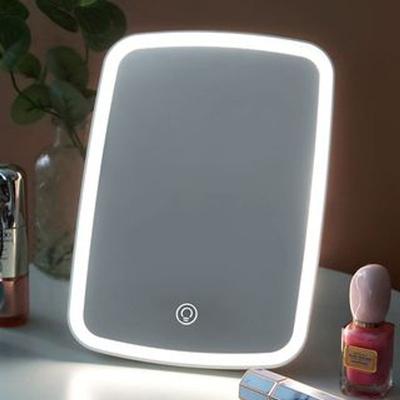 HOMTEC - Rechargeable LED Desktop Mirror