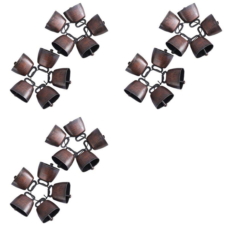 30PCS Cow Horse Sheep Grazing Copper Bells, Cattle Farm Animal Copper Loud Bronze Bell Small Brass Bells-[LUCK 9]
