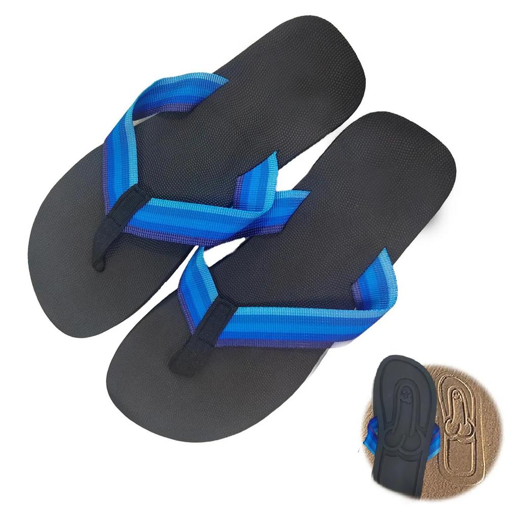 Fashion Men's slippers 2025 summer thick soled flip flops beach men's slippers beach slippers