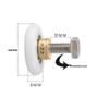 Vintage Curved Shower Room Pulley: Single-Wheel Glass Door Roller Accessory