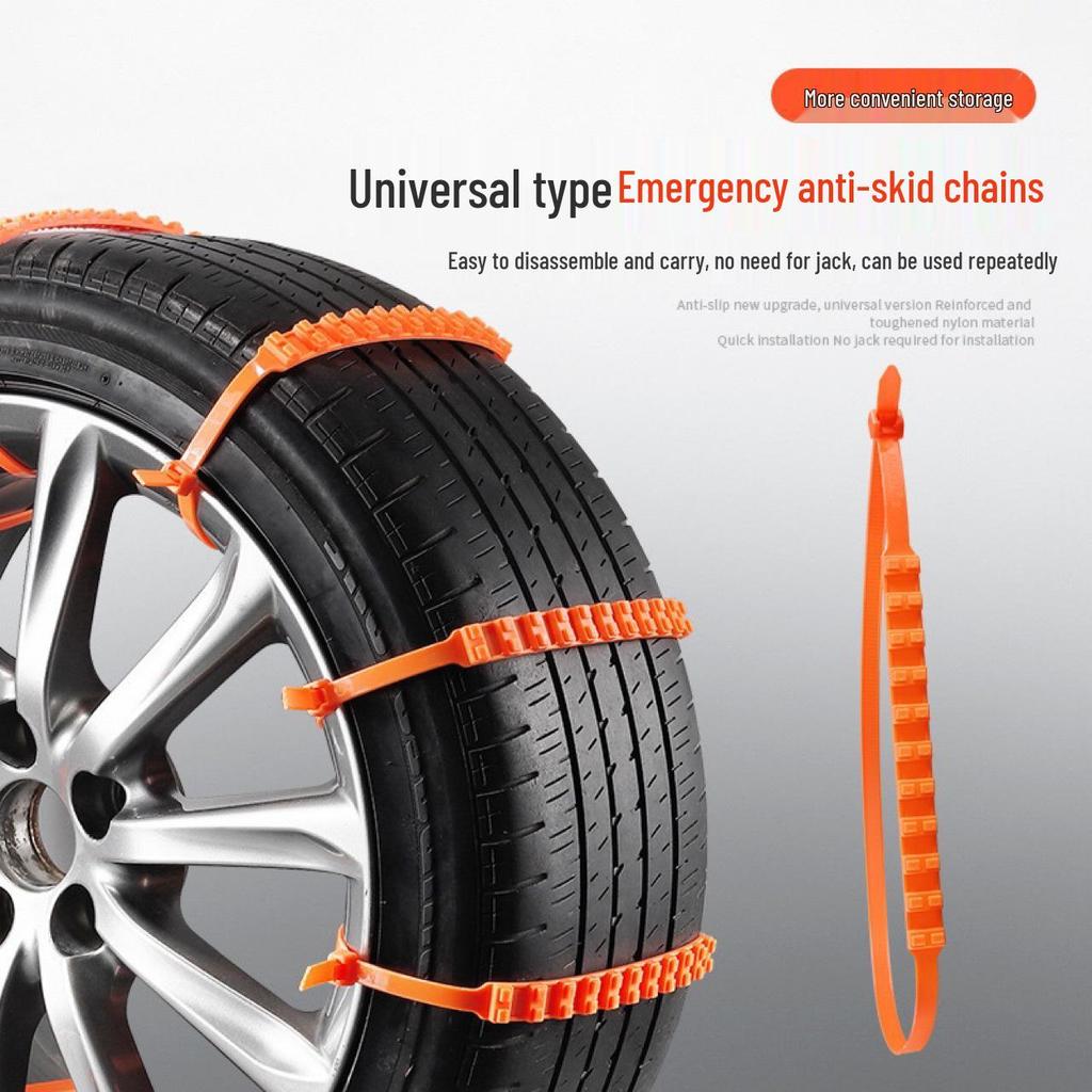 Universal 2024 Car Anti-Skid Chains for Sedans, SUVs, Minivans & Off-Road Vehicles