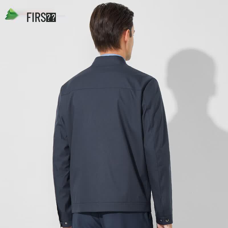 FIRS Men's Business Casual Stand-Up Collar Jacket