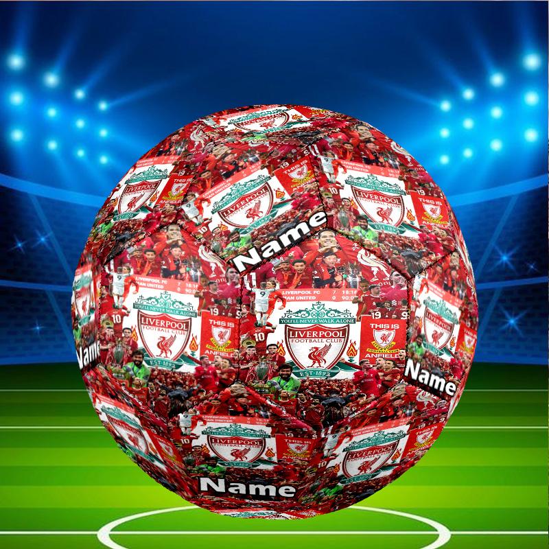 Custom Name Personalized Liverpool F.C-A Print Size 5 Soccer Ball Training & Match Football, for Team, Kicking, Gift for Football Enthusiasts