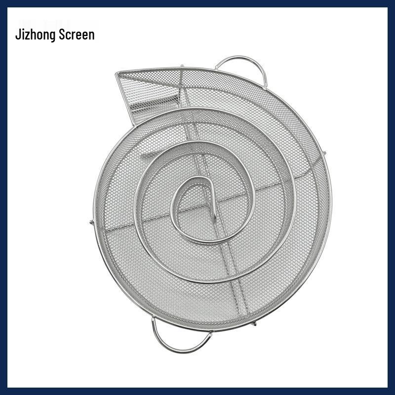 304 Stainless Steel Round Mesh Smoker Basket for BBQ Model A