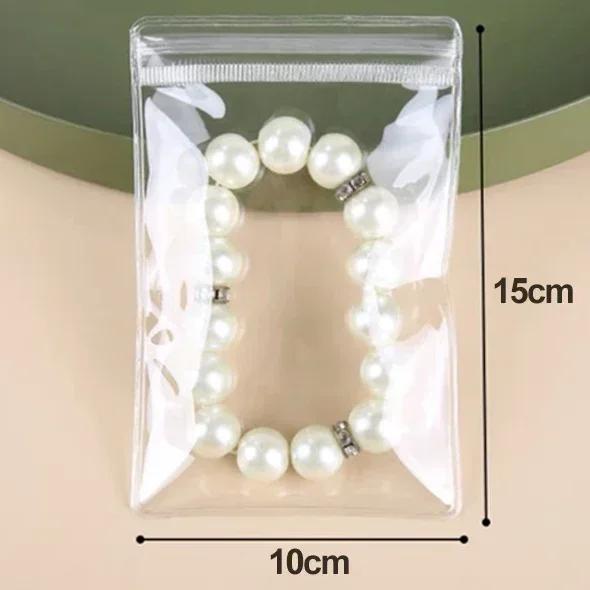 10/50Pcs Transparent PVC Bijuterii Organizator Pungi Pungi Anti-oxidare Cercei Pandantiv Colier Brățară Depozitare Suport Cutie