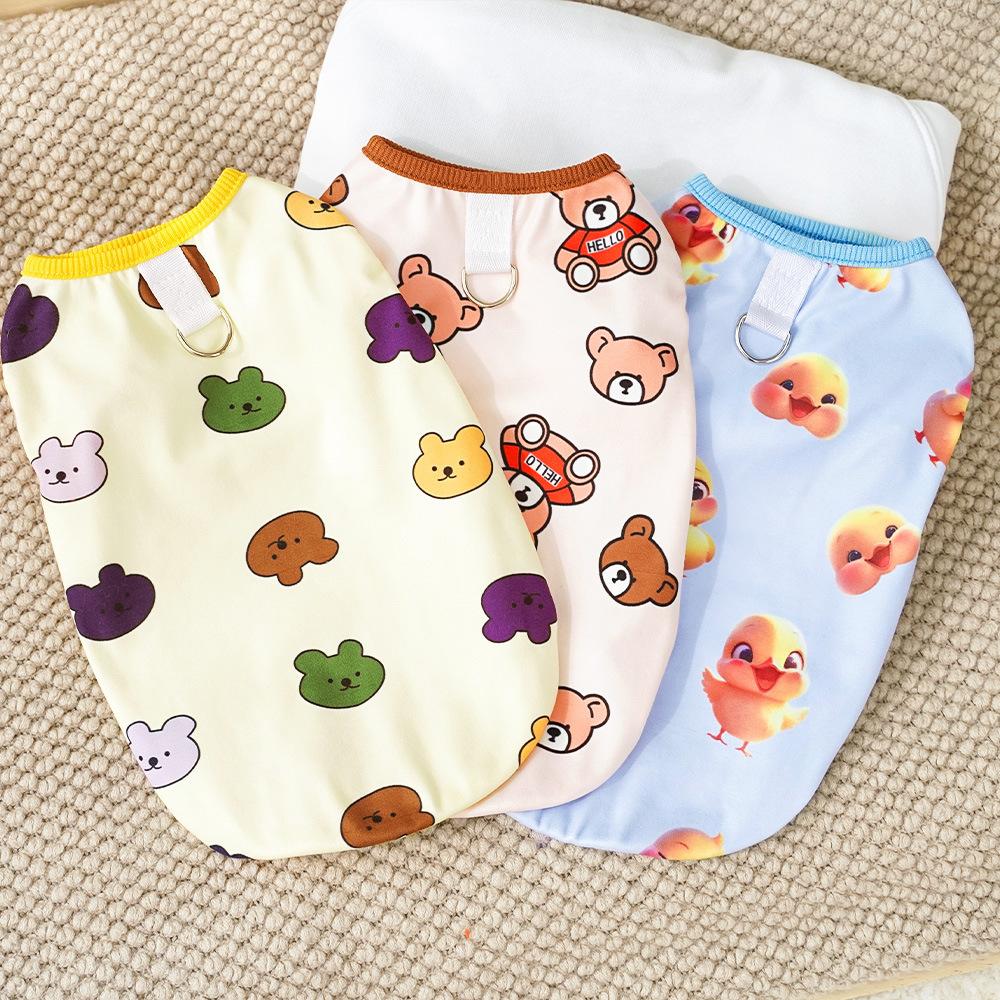 Autumn Wear Bear Cat Big Dog Autumn and Winter Dog Warm Pet Clothes Dog Vest Cat Vest Supplies