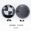 BMW Anniversary Edition Front & Rear Emblems: 82mm Rear in Blue & White, 74mm Front with Black Background.
