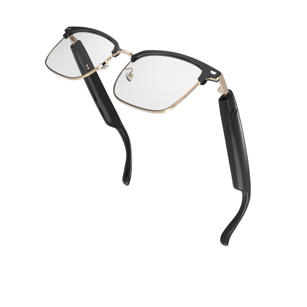 Ai Intelligent Translation Bluetooth-Brille Blaulicht-Farbwechsel Musik hören Anrufe Multifunktionsplatte Wechselglas-Sonnenbrille