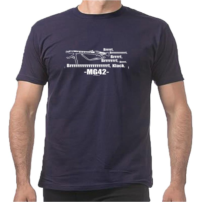

Mg42 Звуковой Пулемет 42 MG Веселый Юмор Звук Мужская Футболка Короткая Повседневная Футболка Харадзюку 4XL