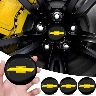 56MM Car Wheel Center Hub Cap Logo Stickers Rim Emblem Styling for Malibu Camaro Trax Blazer Tahoe Suburban Accessory