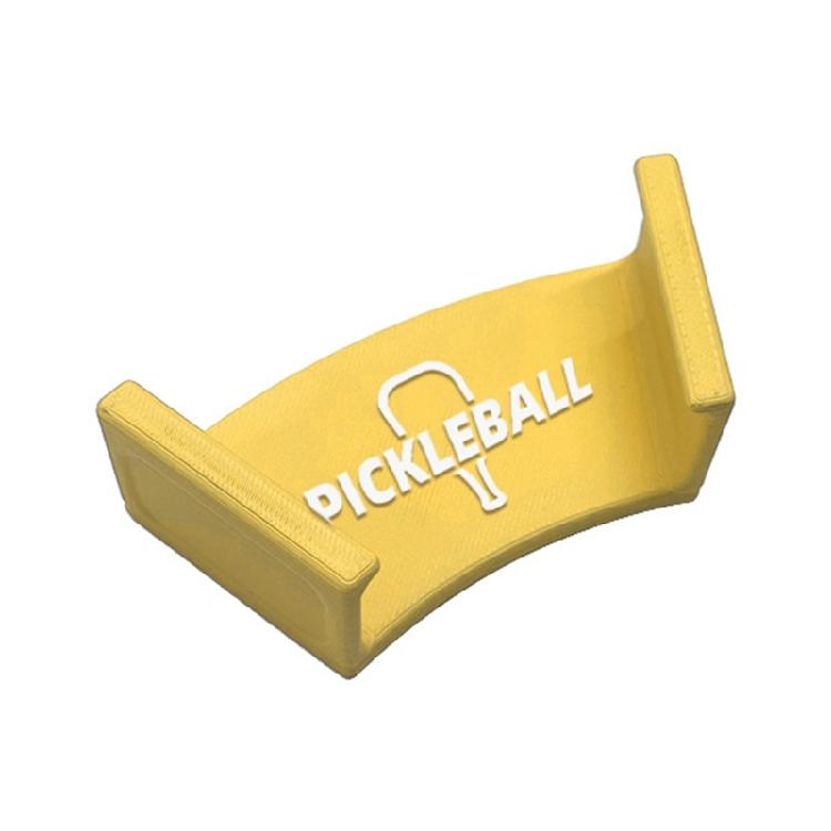 

Racket Wall Holder Antislip Construction for Securing Pickleballs Tennis Equipment Preventing Wear Saving Vertical Space жёлтый