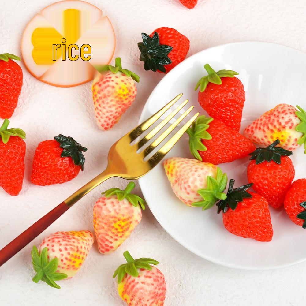 

3D Strawberry Model: Red Strawberry & Cream Display Prop for Film, TV & Photography