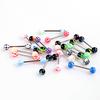 Tongue Rings Stainless Steel Acrylic Fashionable Piercing Barbell Body Piercing Jewelry