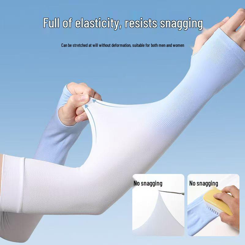 Gradient UV Protection Ice Silk Sleeves for Men & Women - Korean Style