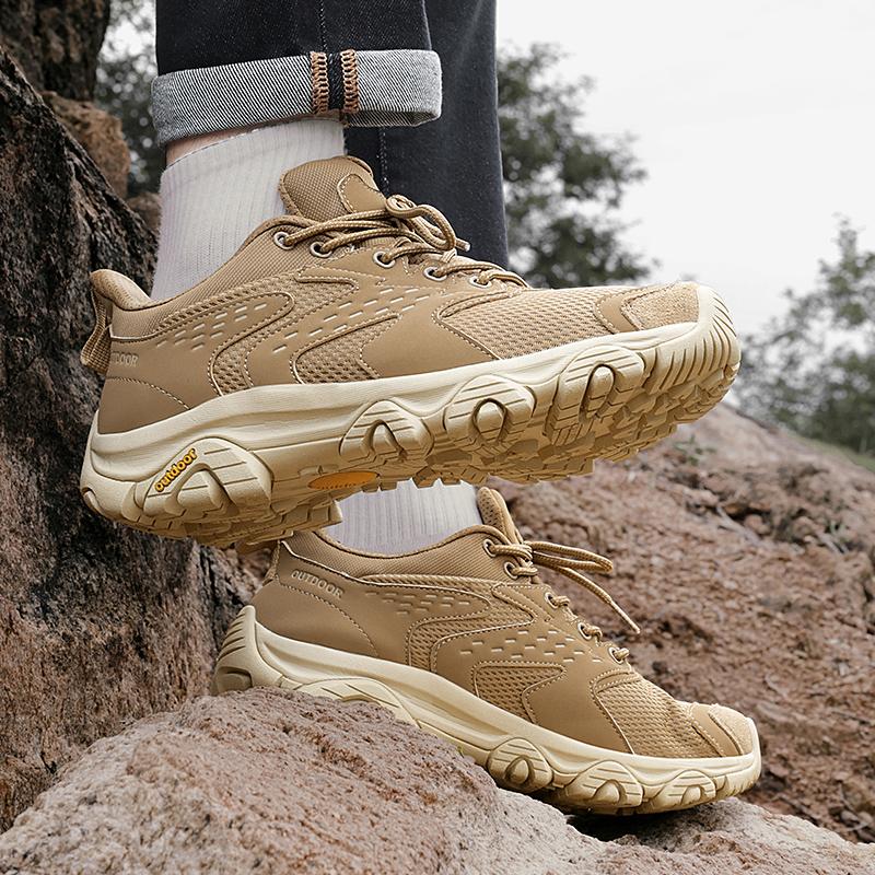 Outdoor Hiking Shoes Men Shoes Anti-slip Low-top Comfortable Shoes Women Lightweight Lace-up Breathable Casual Running Shoes Men