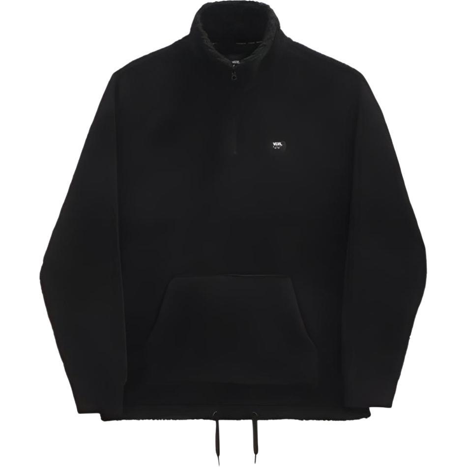 Men s Vans polar fleece Half Zipper Stand Collar Jacket Black VN0A4PPPBLK S