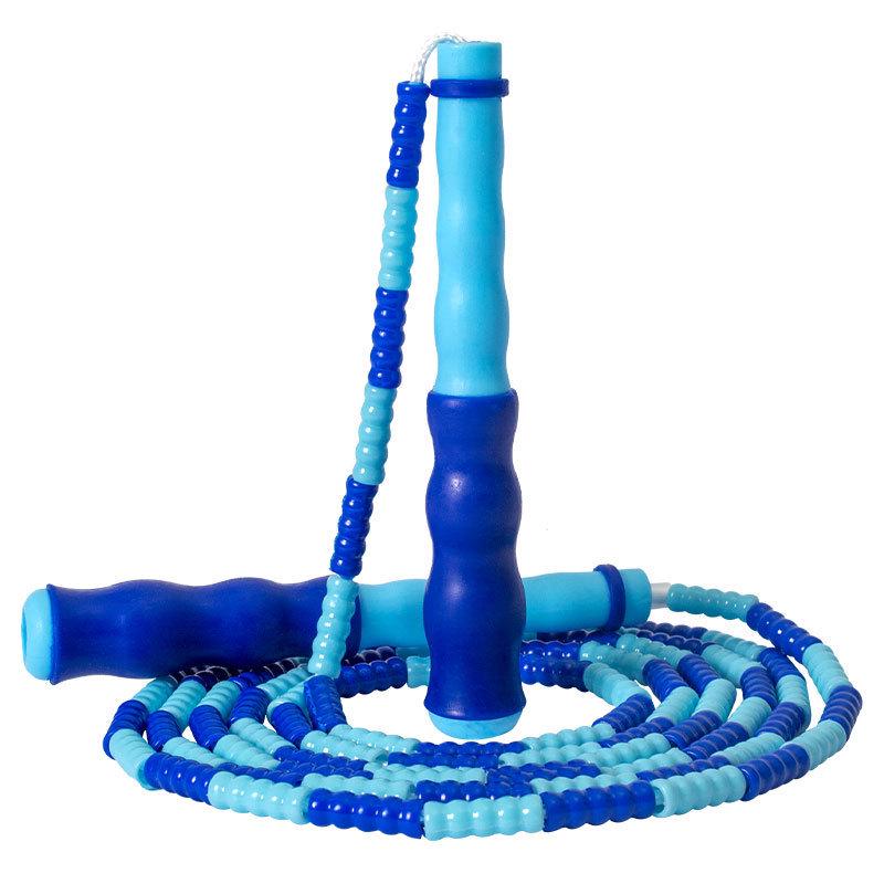 Kids' Adjustable Knotless Bamboo Bead Jump Rope for Beginners
