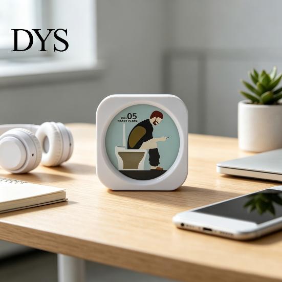 Accessorio Bagno Divertente Unico, Sabbiera da Toilette da 5 Minuti, Clessidra con Grafica di Uomo che Defeca Timer, Orologio Visivo per Bagno, Stress da Scrivania