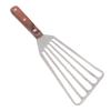 Fish Spatula Stainless Steel for Cooking with Wood Handle Multifunctional Barbecue Turner