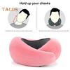 Travel Neck Pillow Aircraft Memory Foam Neck Support Cushion Adjustable Ergonomic Design Washable Neck Support Pillow