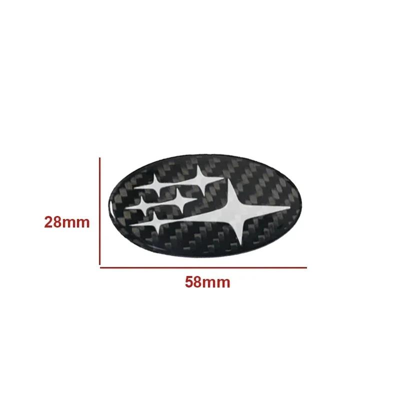 Carbon Fiber Car Steering Wheel Logo Emblem Badge Stickers for Subaru Forester Outback Impreza Legacy STI WRX BRZ Tribeca Ascent Z15