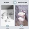 Wall Mounted Soap Dish Double Layer Design Strong Load-bearing Easy Installation Sponge Holder Bathroom Soap Rack