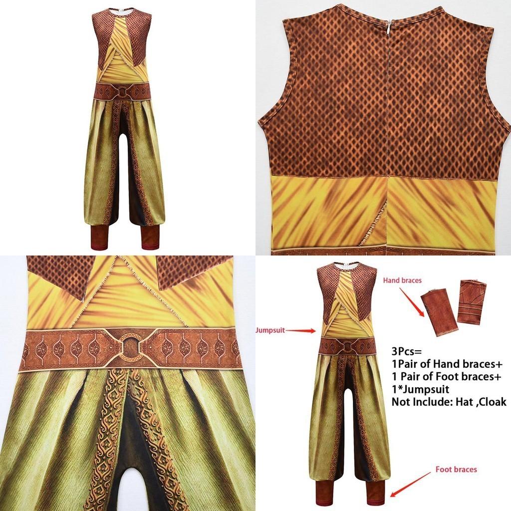 Vibrant Raya And The Last Dragon Cosplay Costume Set For Kids With Soft Material