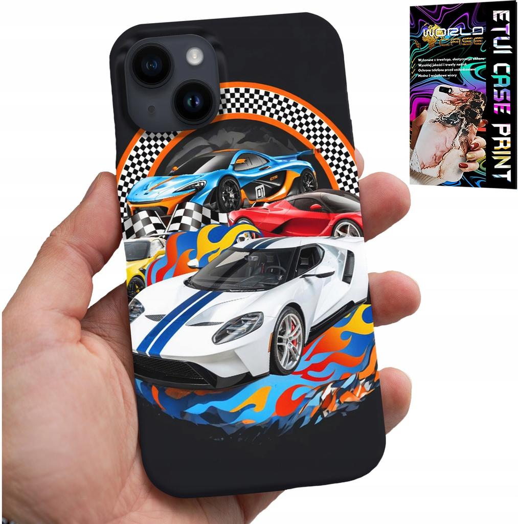 Etui Do Iphone 15 - Sportowe Samochody, Wyścigi Case + Szkło