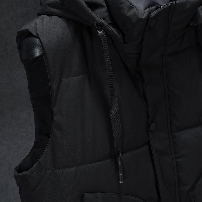 Plus Size L-7XL Winter Sleeveless Jacket for Men Outerwears Casual Loose Warm Vest Hooded
