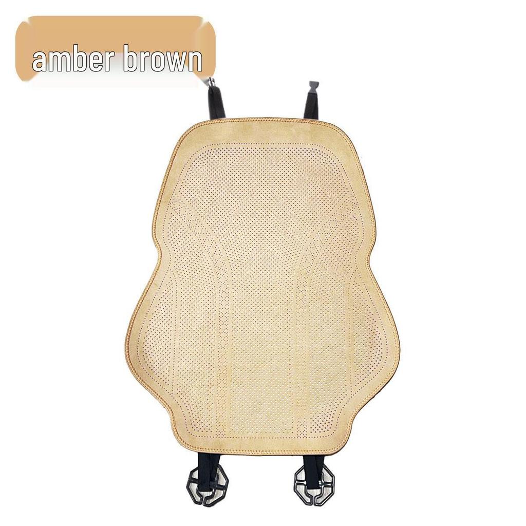 Breathable Suede Velvet Car Seat Cushion for Driver - Perforated, All-Season Cover