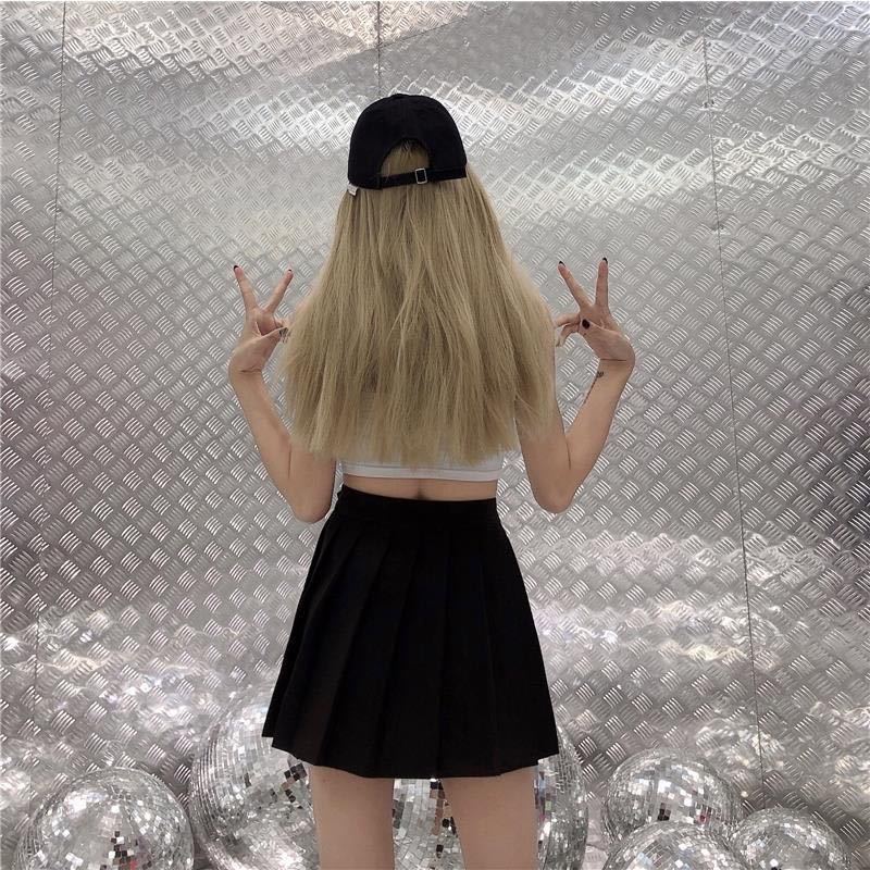 Saia gótica plissada punk mini saia estilo preto perna gravata meia saia saia irregular calças