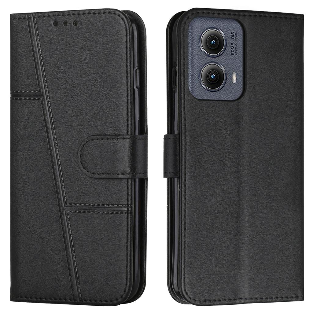 For Motorola Moto G85 5G Case Stand Shockproof TPU Interior Shell Leather Phone Cover