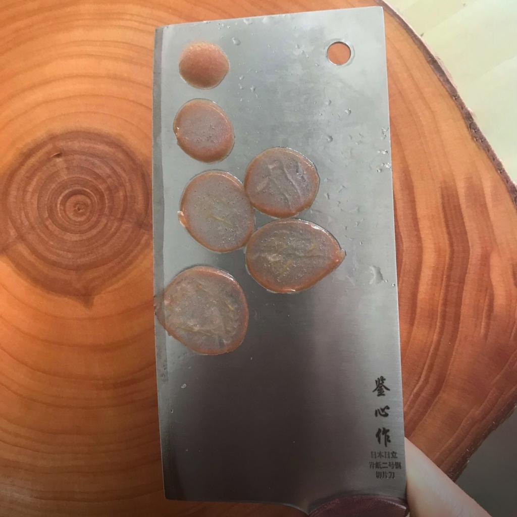 7 Inch Slicing Knife Blue No.2 Steel Blade Wood Handle Slicing Vegetables Cleaver Meat Professional Kitchen Knife Cooking Tools