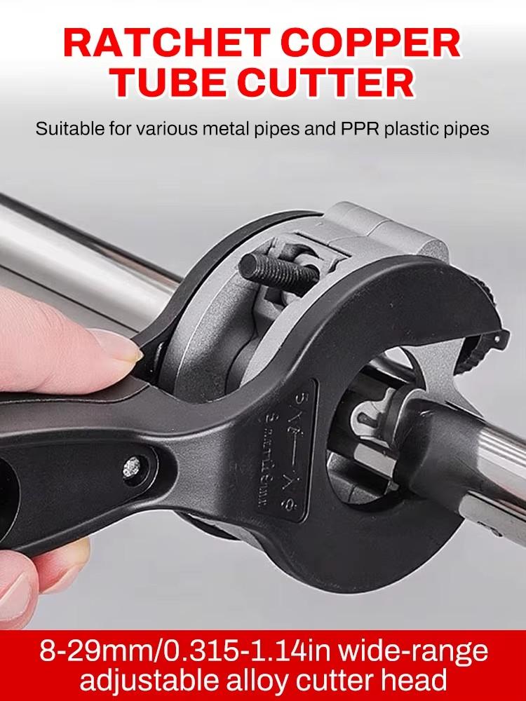 Ratcheting Tubing Cutter 8-29mm 6-23mm Universal Pipe Cutter Stainless Steel Copper Aluminium Scissors Hose Cutting Hand Tools