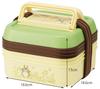 Skater Large Bento Box, Outdoor Lunch Box, 3-Tier, My Neighbor Totoro Field, Ghibli Design, 4.5L, P23