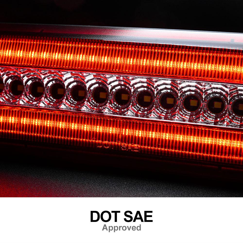 Pro Toyota Tacoma Double Cab 2016-2023 Bílá/Červená LED Stroboskop středního třetího brzdového světla Nákladové střešní světlo 81570-04051