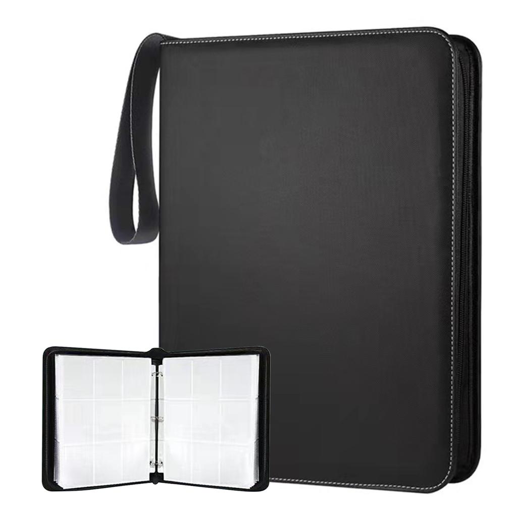 Leather Anime Trading Card Holder 4/6-Grid Game Card Collections Pack Baseball Card Storge Bag For Storage 400/900 Cards Holded