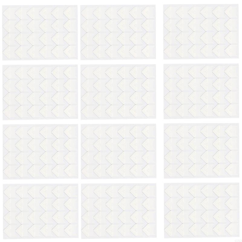 62KD Pack of 12 Adhesive Photo Corner Sticker for Scrapbooking and Album