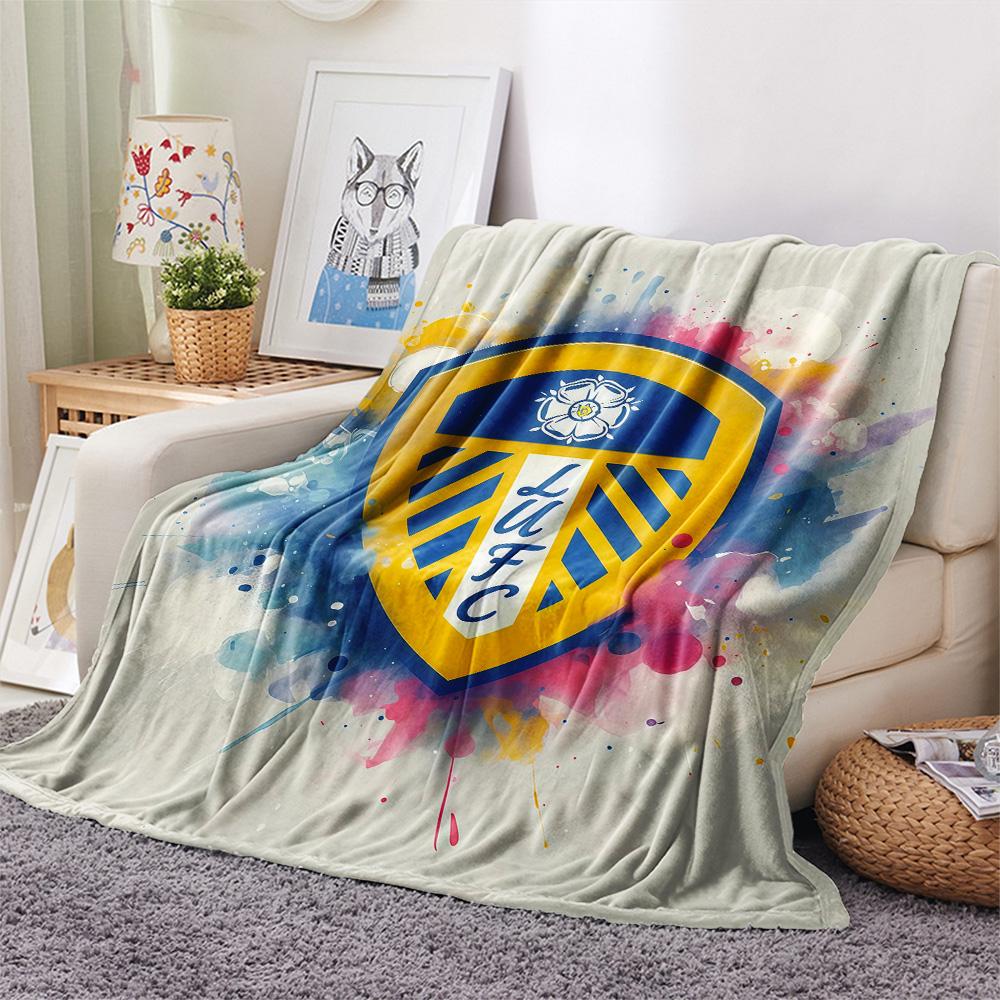 Leeds United Flanelldecke, Hohe Qualität, Bequem für alle Jahreszeiten, Heimdekoration, Wärme und Komfort
